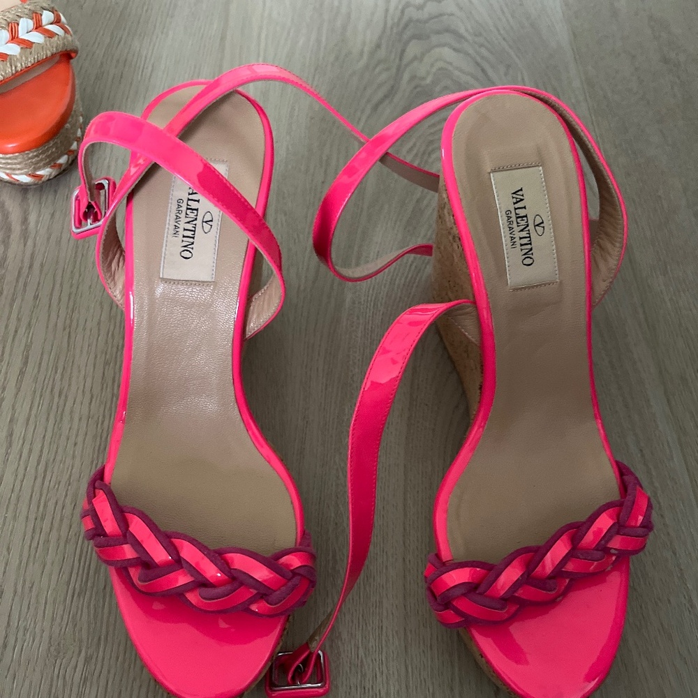Valentino pink platforms